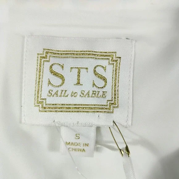 Sail to Sable Dress Womens Small Lemon Print Shift Sleeveless Zip‎ Back TXSP2042
